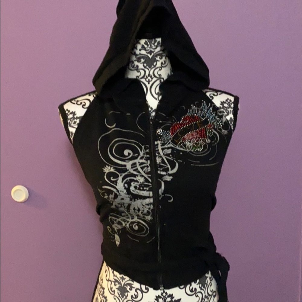 Wrap around cropped shirt